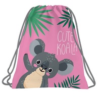 Školský vak na topánky WF oblečenie bazén Koala pre dievča taška batoh 2v1
