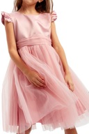 Elegantné tylové šaty v ružovej farbe Violette ružová, 104