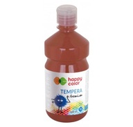 Happy Color Farba tempera premium 500ml ciemnobrązowa