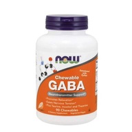 Now Foods GABA 250 mg, 90 tabletek do ssania