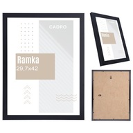 Ramka A3 ramki na zdjęcia 29,7x42 cm czarna foto rama MDF na ścianę CADRO