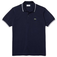 T-shirt LACOSTE krótki rękaw polo logo granatowy