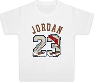 T-SHIRT KOSZULKA DZIECIĘCA BAWEŁNIANA JORDAN 23 KOSZYKARZ R-110 122 A556