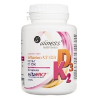 ALINESS VITAMIN K2 MK-7 natto + D3 2000jm NATURAL Imunita