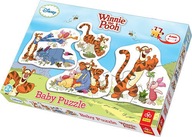 PUZZLE BABY Macko Pú Klapouchy Tiger a Prasiatko