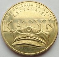 2010 - 2 złote GN - 70. rocznica zbrodni katyńskiej