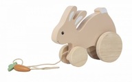 AE07 drevený králik na ťahanie Egmont Toys králik
