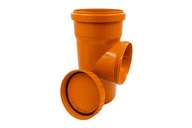 PVC kanalizačná REVÍZIA PP fi 110 oranžová