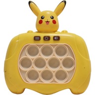 KONSOLA POP IT PIKACHU POKEMON GRA ELEKTRONICZNA ANTYSTRESOWA 80 POZIOMÓW