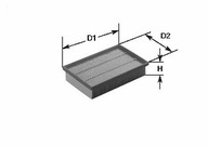 CLEAN FILTER MA1375 Filtr powietrza