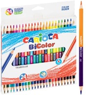 Ceruzky obojstranné ceruzkové CARIOCA BiColor 24 ks