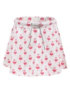 Spódnica dziewczęca, biała, flamingi, Lief, r. 98