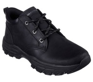 Buty sneakersy skórzane Skechers KNOWLSON 204921-BLK WYGODNE SPORTOWE SKÓRA