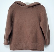 H&M sweter sweterek z kapturkiem uszka 68 cm 4-6 m U158