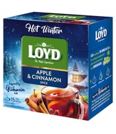 Herbata LOYD jabłko cynamon zimowa owocowo ziołowa rozgrzewająca 15tb