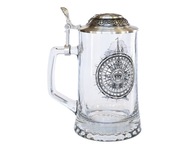 Artina pivný pohár "La paloma" cín/sklo, 425 ml, 18 cm