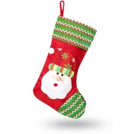 Vianočná ponožka na darčeky Mikuláš 27x45cm