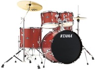 Perkusja na początek Tama Stagestar 22 + Meinl + Stołek | kolor: Candy Red