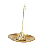 Držiak na vonné tyčinky okrúhleho tvaru Nerezový držiak na vonný tanier zlatý