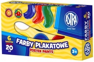 FARBY PLAKATOWE 6 KOLORÓW 20 ML ASTRA