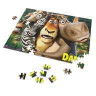 Puzzle + meno Madagaskar VZORY A4 110 dielikov.