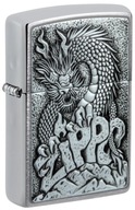 WRO oryginalna zapalniczka Zippo 48902 Zippo Dragon Emblemat smok srebrna