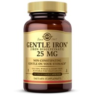 SOLGAR GENTLE IRON MIERNE ŽELEZO 25 MG 90k USA