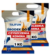 ŚRODEK DO CZYSZCZENIA KOMINA PIECA USUWANIA SADZY SMOŁY TAJFUN 2 KG