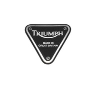Naklejka Emblemat TRIUMPH srebrna 47x42mm
