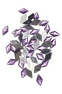 KOLÍK S KRYŠTÁLIKOM KAMIENKY ROMBY FIALOVÁ