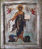 Stara ikona malowana ręcznie