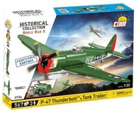 P-47 Thunderbolt&Tank Trailer HC WWII COBI