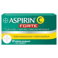 Aspirin C Forte, 10 tabletek musujących