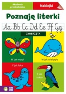 Akademia Przedszkolaka Poznaję literki Zwierzęta + Naklejki Zielona Sowa