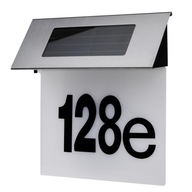 Podsvietené číslo domu solárne LED svietidlo so súmrakovým senzorom IP44