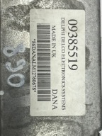 control unit computer of the engine Opel OE 09385519
