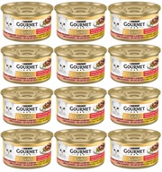 Purina Gourmet Gold łosoś i kurczak w sosie 12x85g