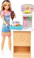 Lalka Barbie Mattel Skipper Pierwsza Praca Bar z Przekąskami Zestaw HKD79
