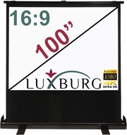 Ekran Projekcyjny Duży Przenośny LUXBURG 100" 221x125cm