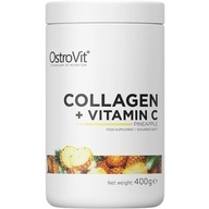 OstroVit Collagen + Vitamin C kolagénový prášok 400g ananás
