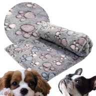 Šiškovaná deka pre psa, odtiene sivej, 75 cm x 50 cm