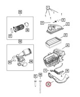 Jeep Wrangler JL trouba přívod vzduchový chlodzenia MOTORU 2018-2026 OEM