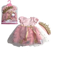 Sada oblečenia pre bábiky WOOPIE Princezná šaty + korunka 43-46 cm