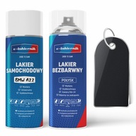 Lakier Samochodowy w Sprayu + Bezbarwny Połysk BMW A22 Sparkling Graphite