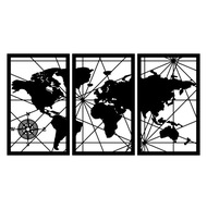 Mapa świata Panel XXL OBRAZ 3D ozdoba loft PREMIUM! prezent | ZAZE