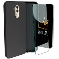 Etui do Huawei Mate 20 LITE (Czarne, Matowe, Obudowa Slim, Silikon) + SZKŁO