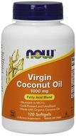 NOW Foods - Kokosový olej, Virgin, 1000 mg, 120 mäkkých kapsúl