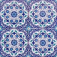 Obklady stien Kúpeľňové Iznik 20x20 Keramika Turecko Modré - Taner