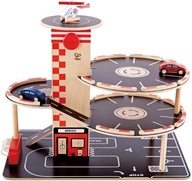 Hape E3002 Garáž Parkovanie Čerpacia stanica Park & Go