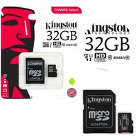 KINGSTON KARTA microSD 32GB MICRO + ADAPTER SD